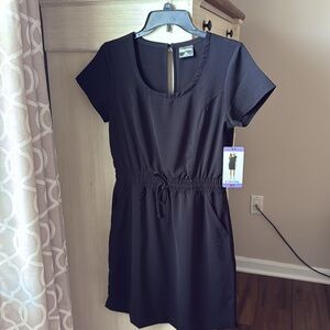 32 Degrees Black Short Sleeve Dress